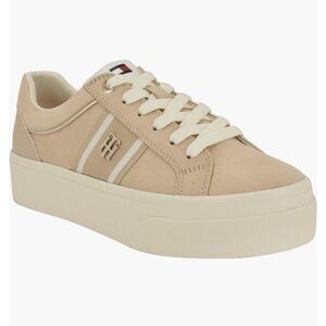 Tommy Hilfiger Women's Blush Suede Low-Top Sneakers